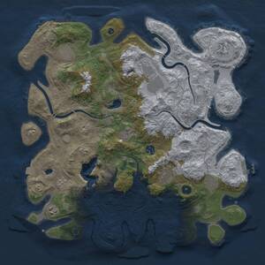 Thumbnail Rust Map: Procedural Map, Size: 4250, Seed: 1988032922, 15 Monuments