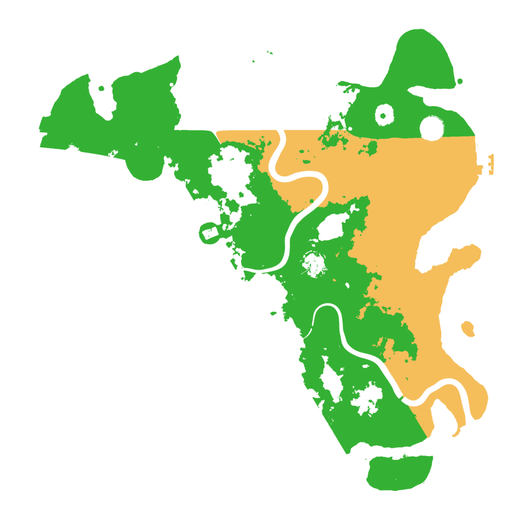 Biome Rust Map: Procedural Map, Size: 3800, Seed: 1023537546