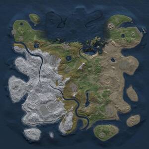 Thumbnail Rust Map: Procedural Map, Size: 4000, Seed: 9562762, 16 Monuments