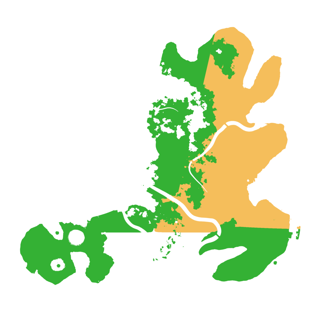 Biome Rust Map: Procedural Map, Size: 3500, Seed: 2100838