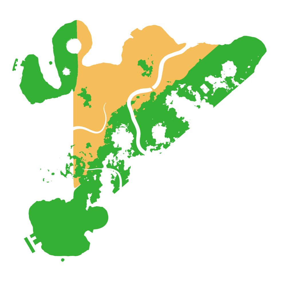 Biome Rust Map: Procedural Map, Size: 3500, Seed: 670001606