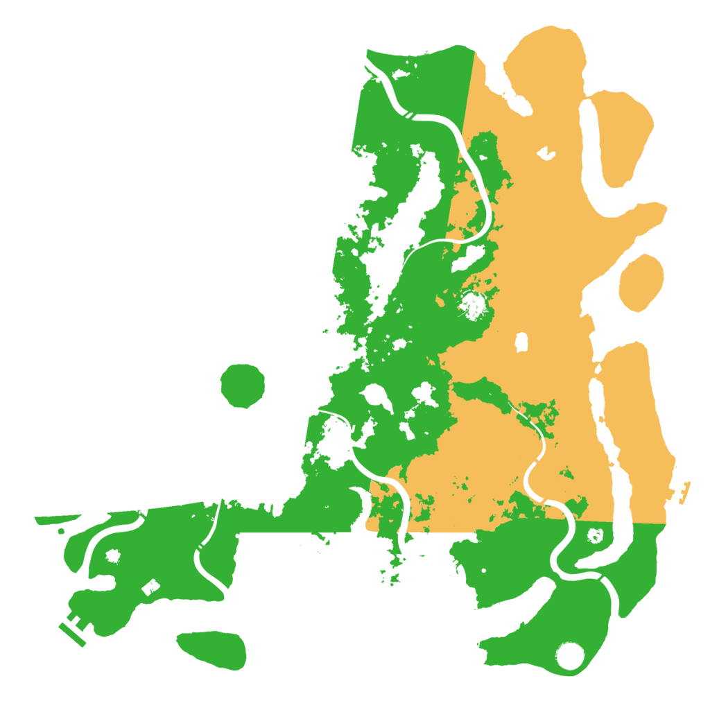 Biome Rust Map: Procedural Map, Size: 4500, Seed: 625589529