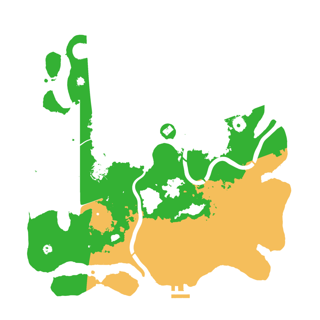Biome Rust Map: Procedural Map, Size: 3500, Seed: 62963401
