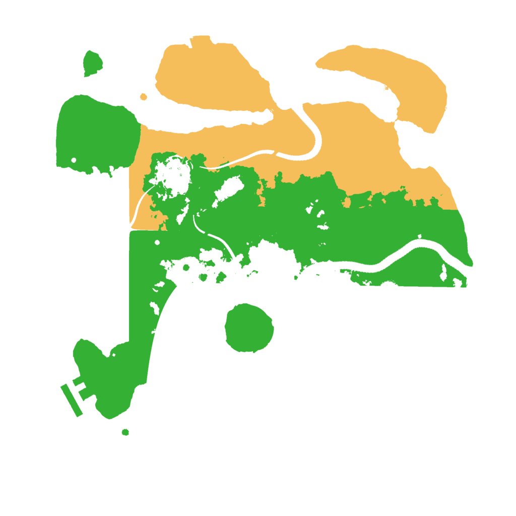 Biome Rust Map: Procedural Map, Size: 3000, Seed: 8932067