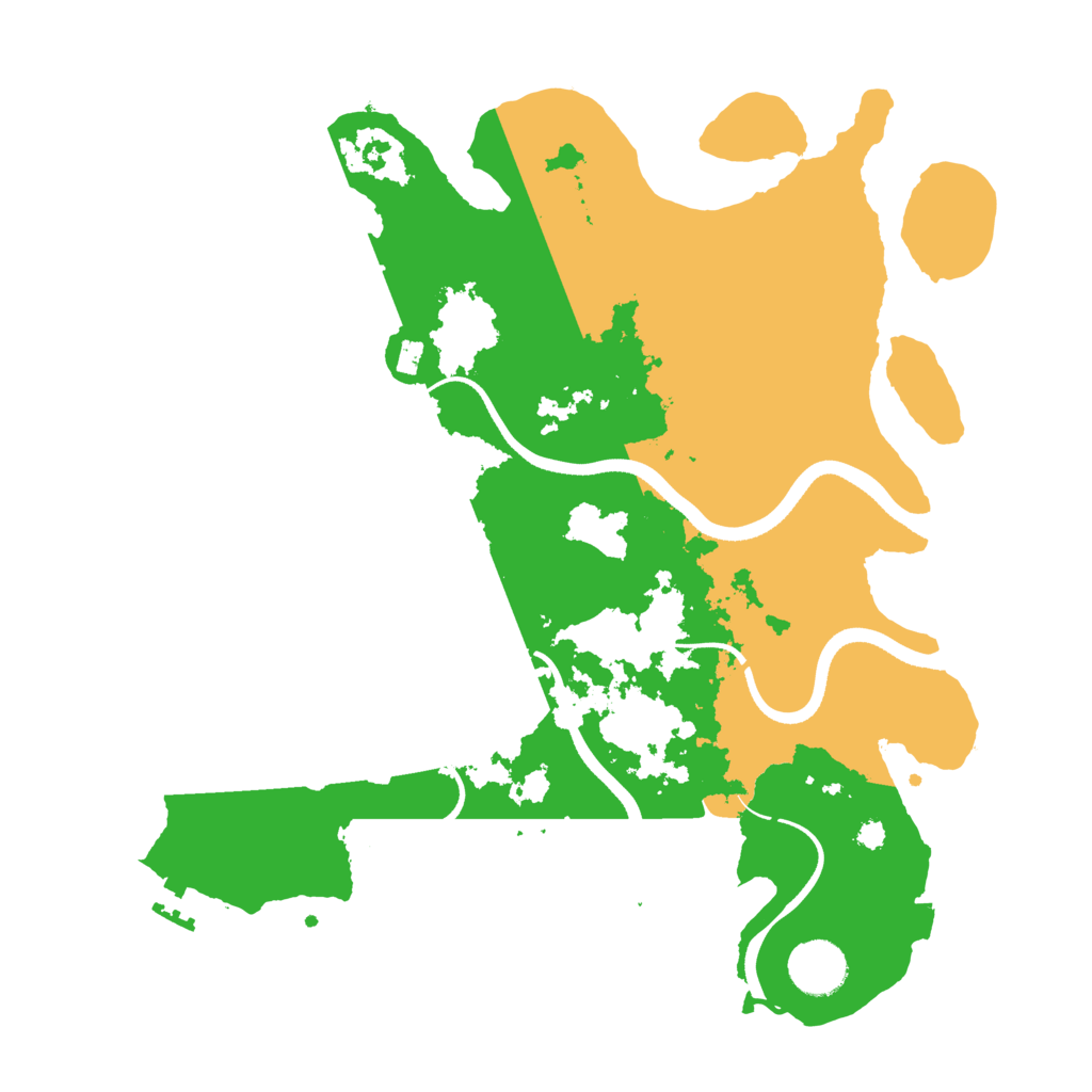 Biome Rust Map: Procedural Map, Size: 3500, Seed: 986349208