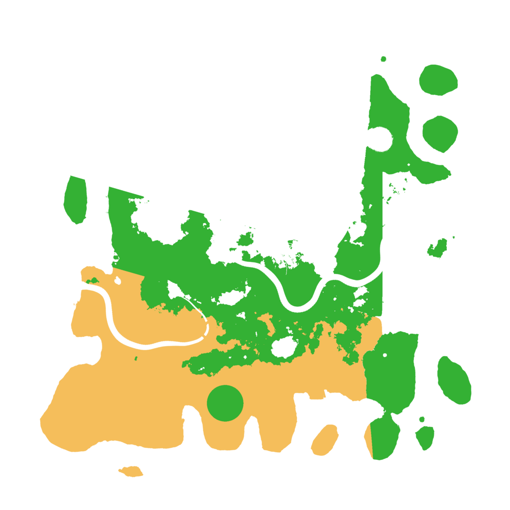 Biome Rust Map: Procedural Map, Size: 3700, Seed: 91618768