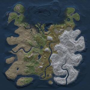 Thumbnail Rust Map: Procedural Map, Size: 4250, Seed: 241788, 15 Monuments