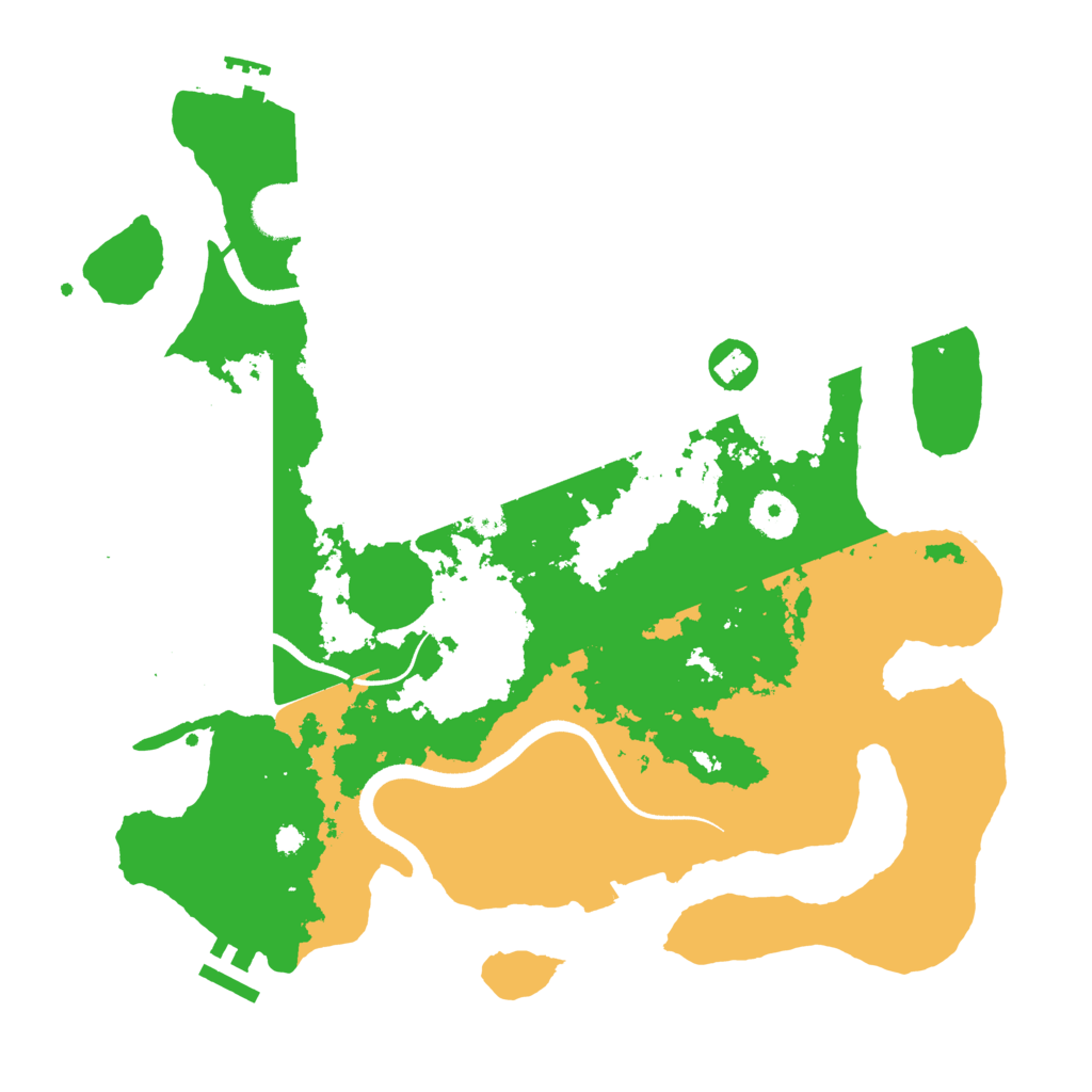 Biome Rust Map: Procedural Map, Size: 3500, Seed: 1336556970