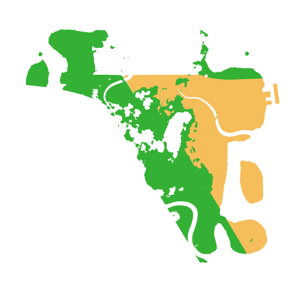 Biome Rust Map: Procedural Map, Size: 3000, Seed: 45080664