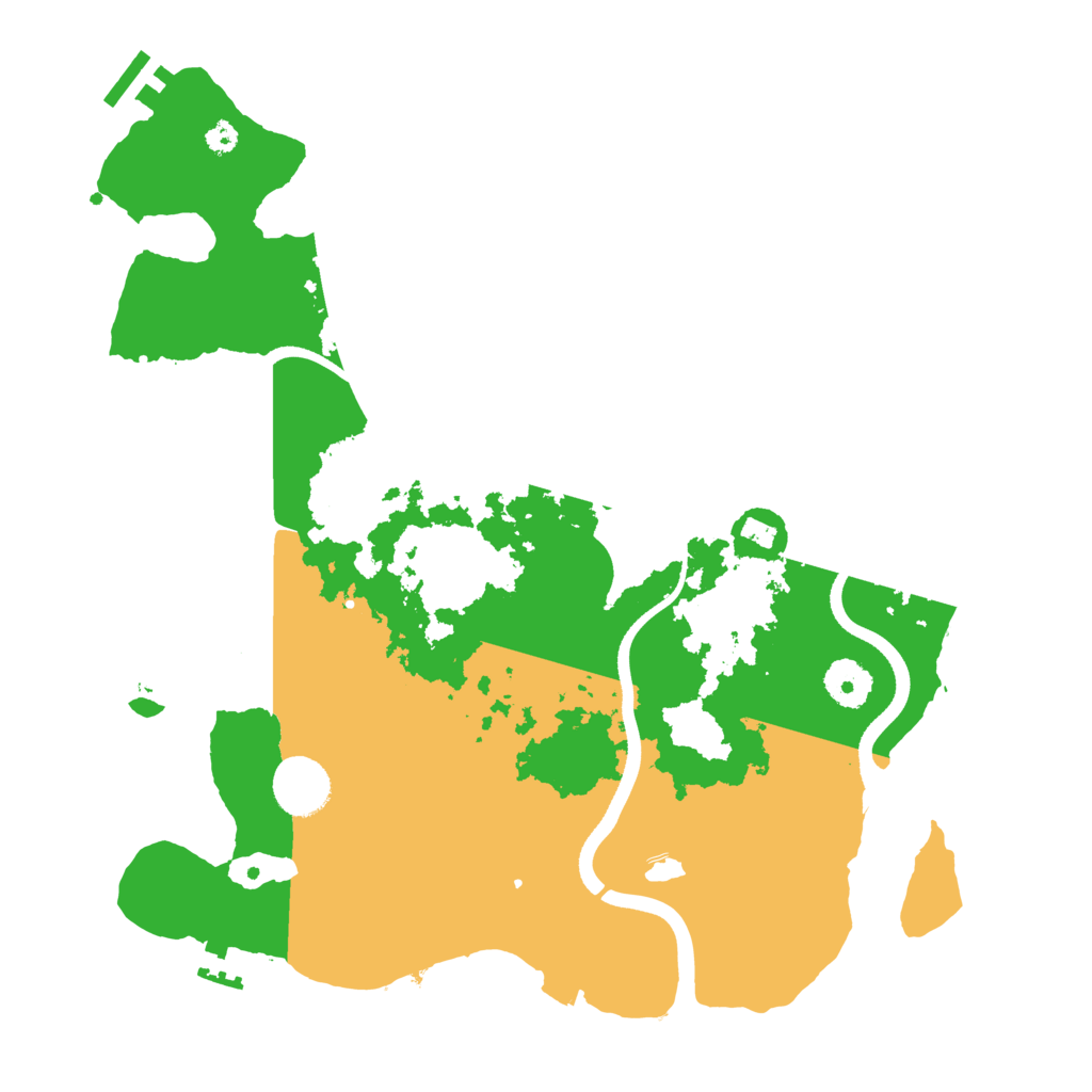 Biome Rust Map: Procedural Map, Size: 3500, Seed: 48311870