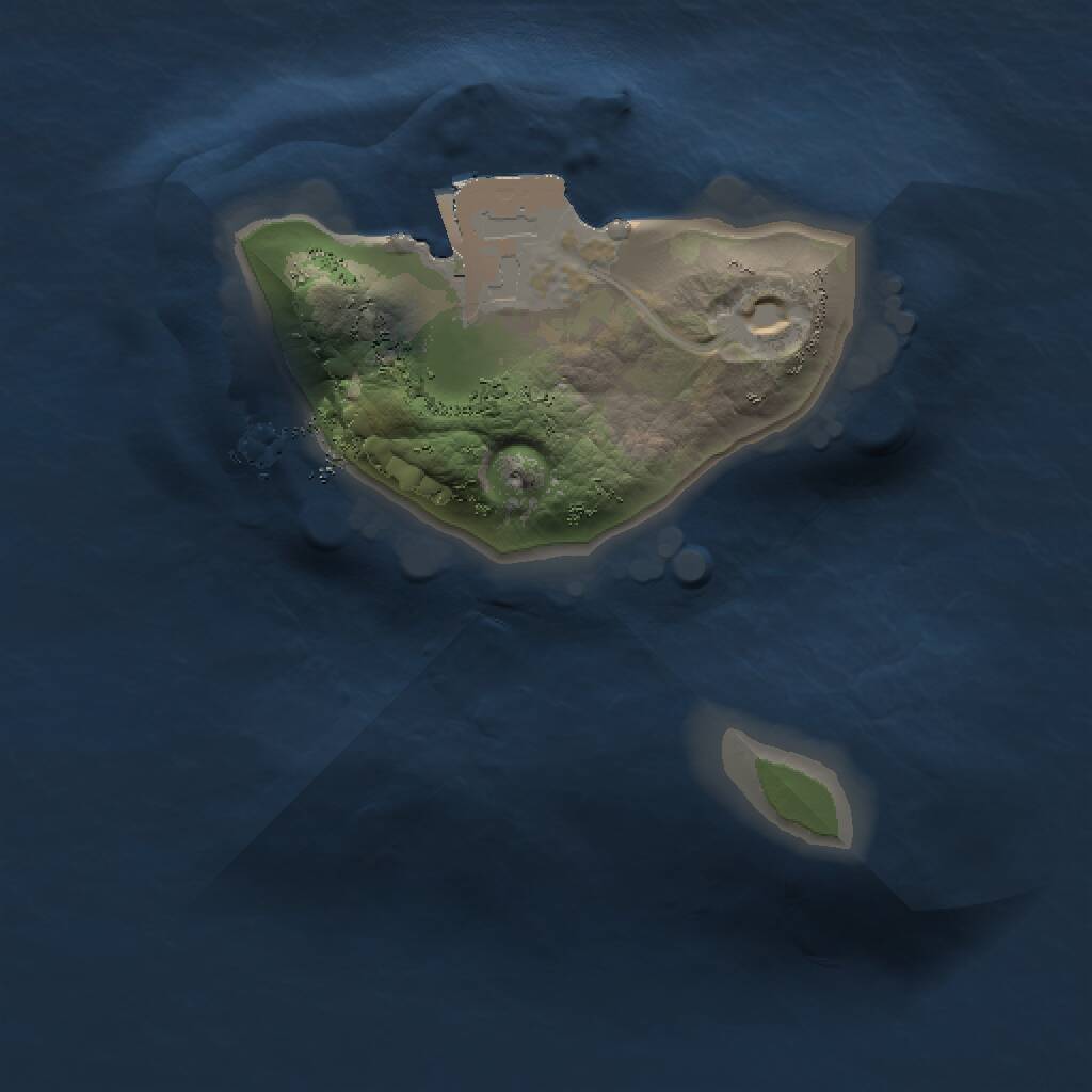 Rust Map: Procedural Map, Size: 1000, Seed: 482430853, 1 Monuments