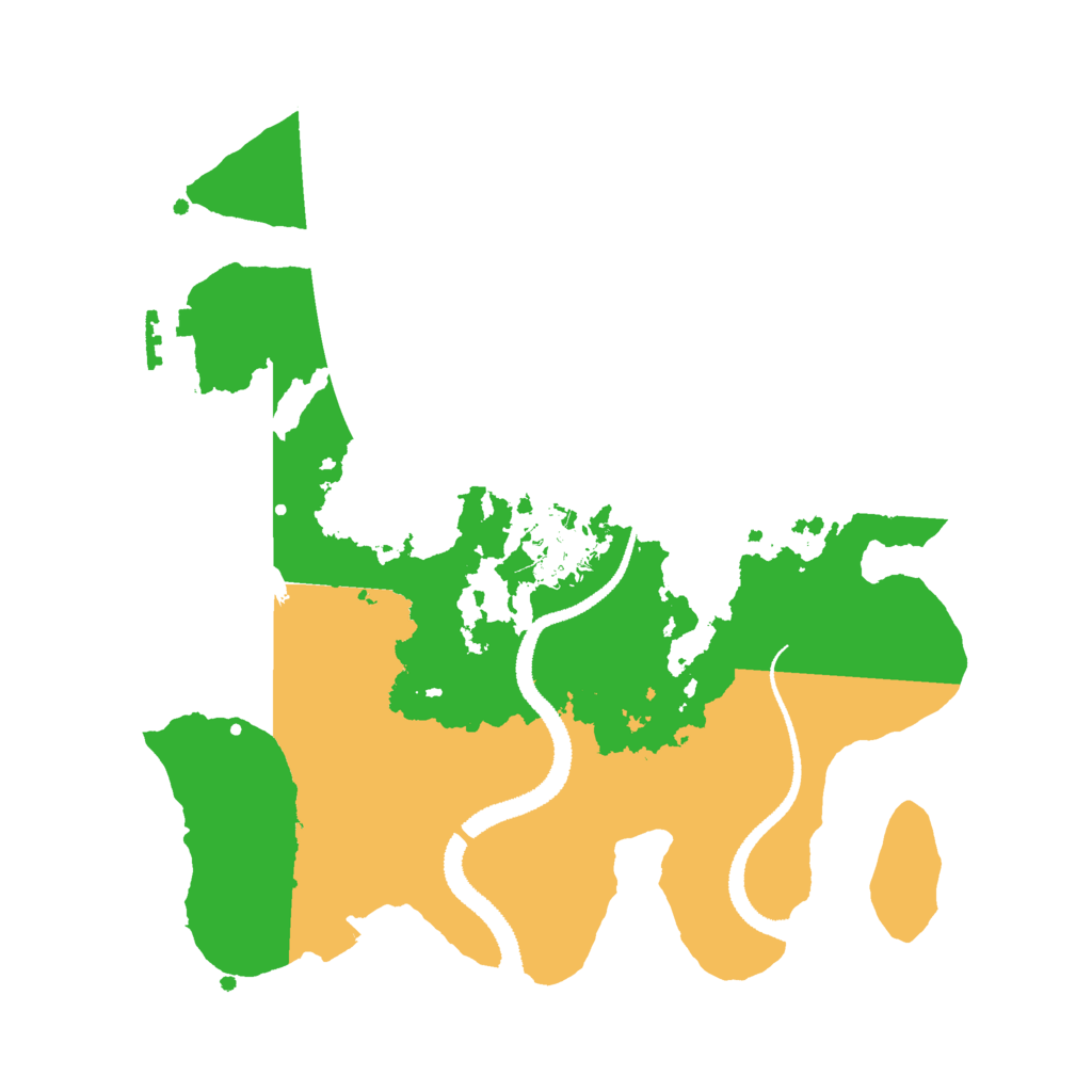 Biome Rust Map: Procedural Map, Size: 2800, Seed: 359283869