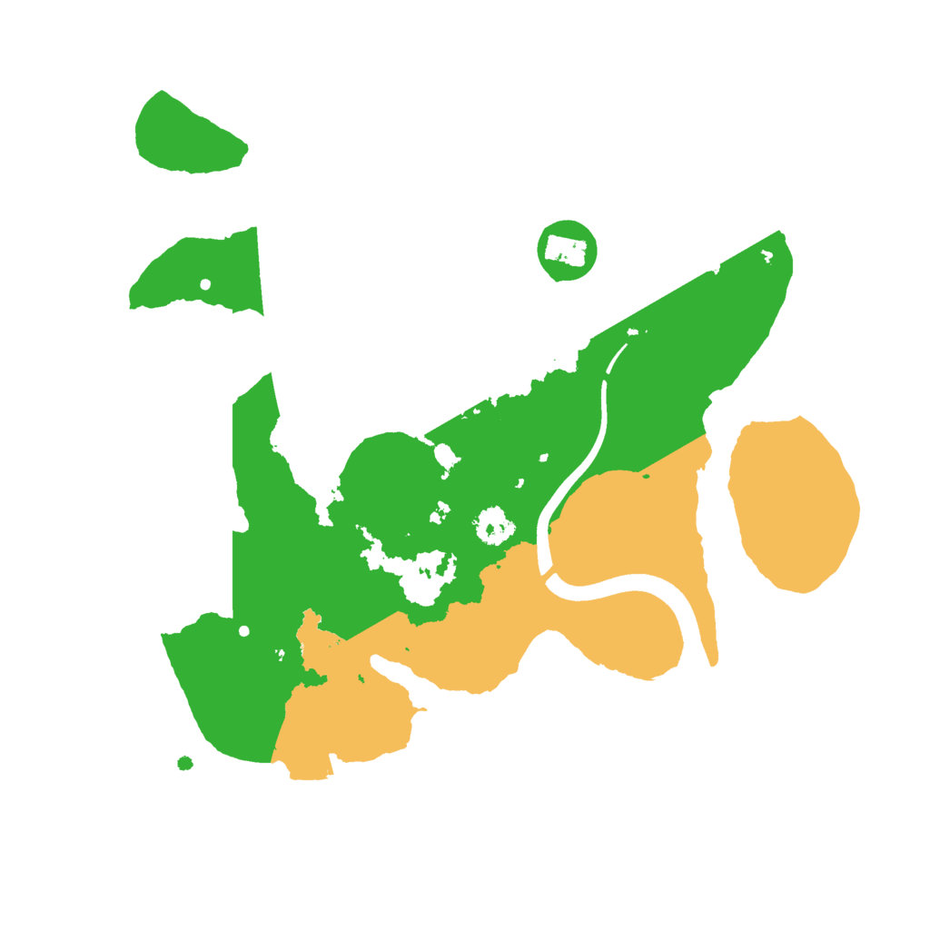 Biome Rust Map: Procedural Map, Size: 2500, Seed: 56006653