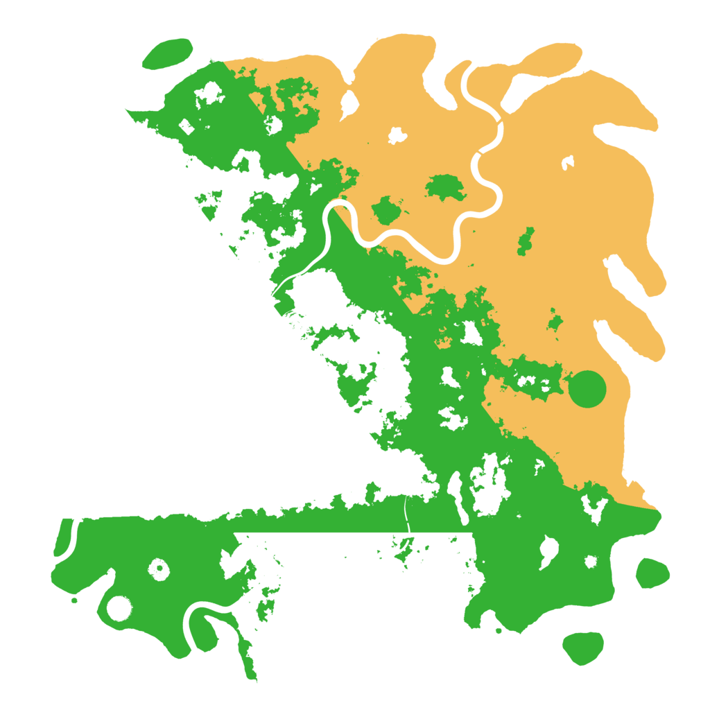 Biome Rust Map: Procedural Map, Size: 5000, Seed: 208047311