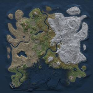 Thumbnail Rust Map: Procedural Map, Size: 4250, Seed: 46937, 16 Monuments