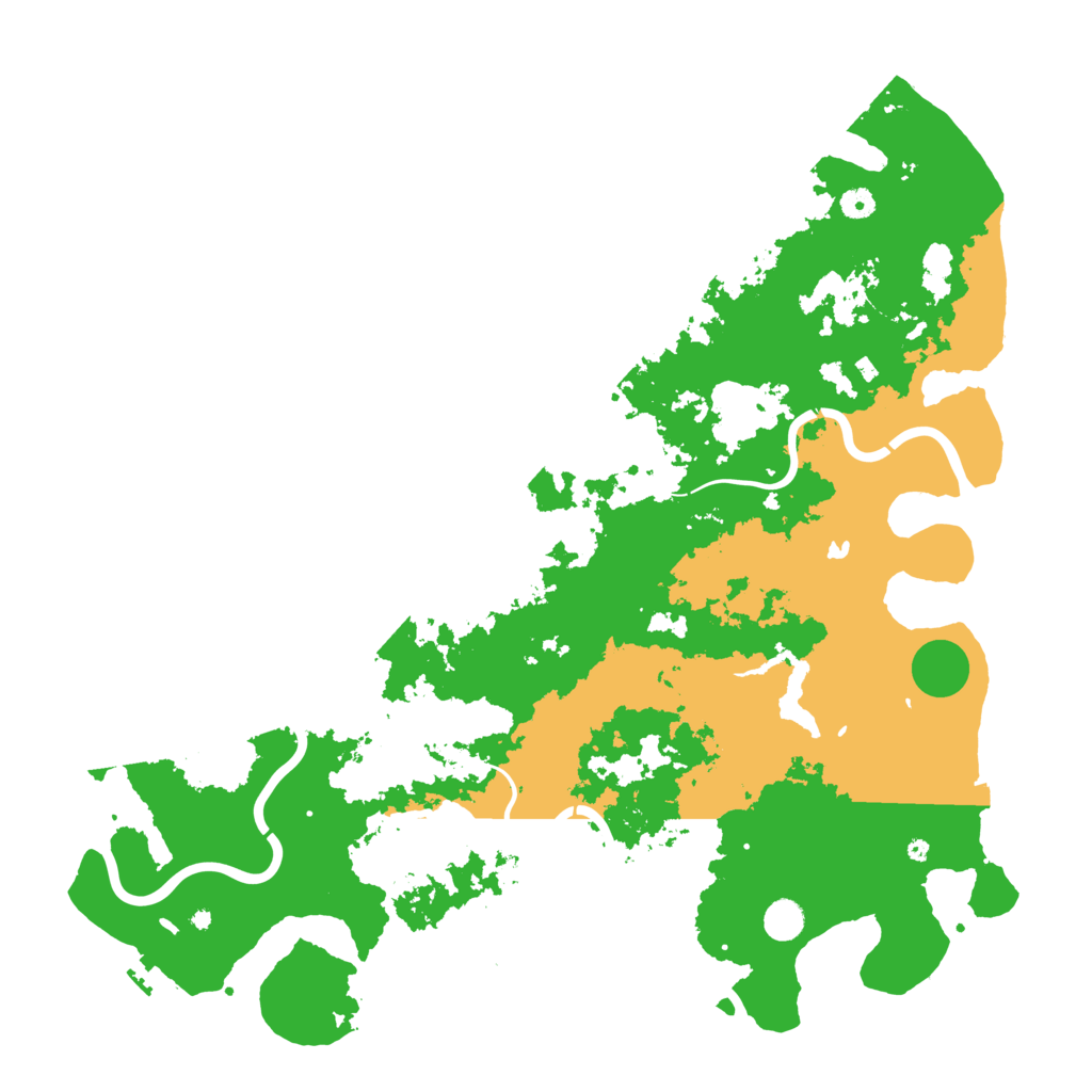 Biome Rust Map: Procedural Map, Size: 5000, Seed: 73314