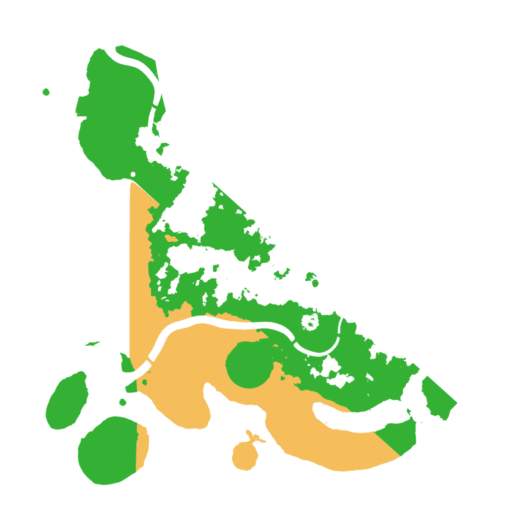 Biome Rust Map: Procedural Map, Size: 3000, Seed: 58381