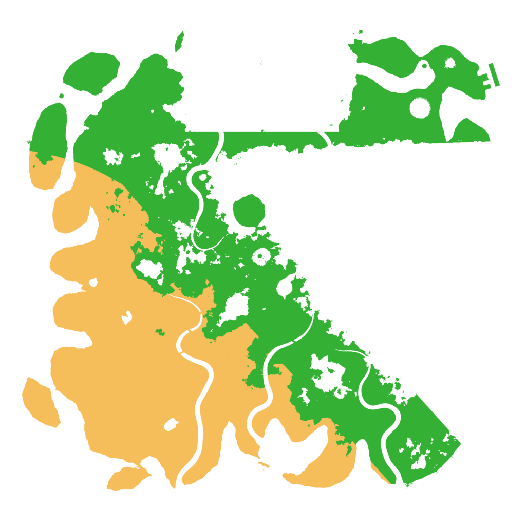 Biome Rust Map: Procedural Map, Size: 4500, Seed: 581384246