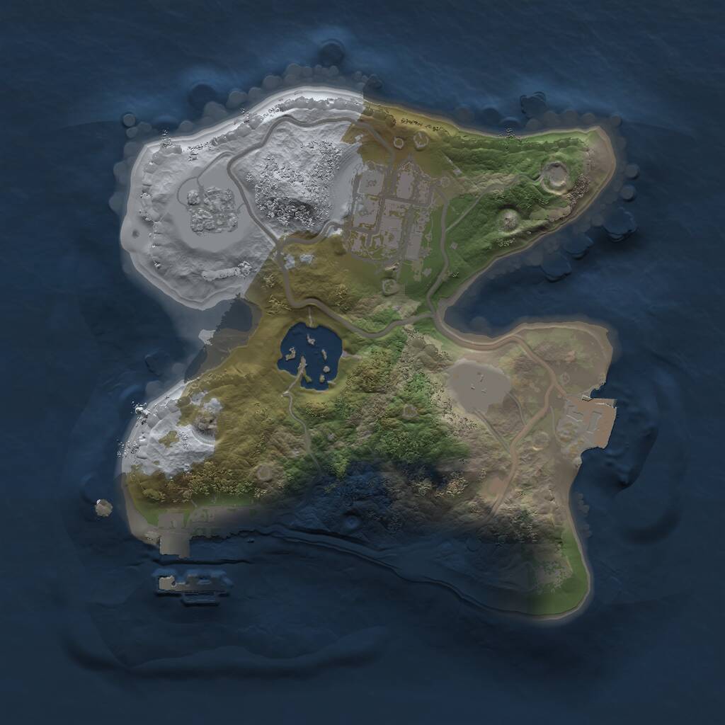Rust Map: Procedural Map, Size: 1700, Seed: 97792, 5 Monuments