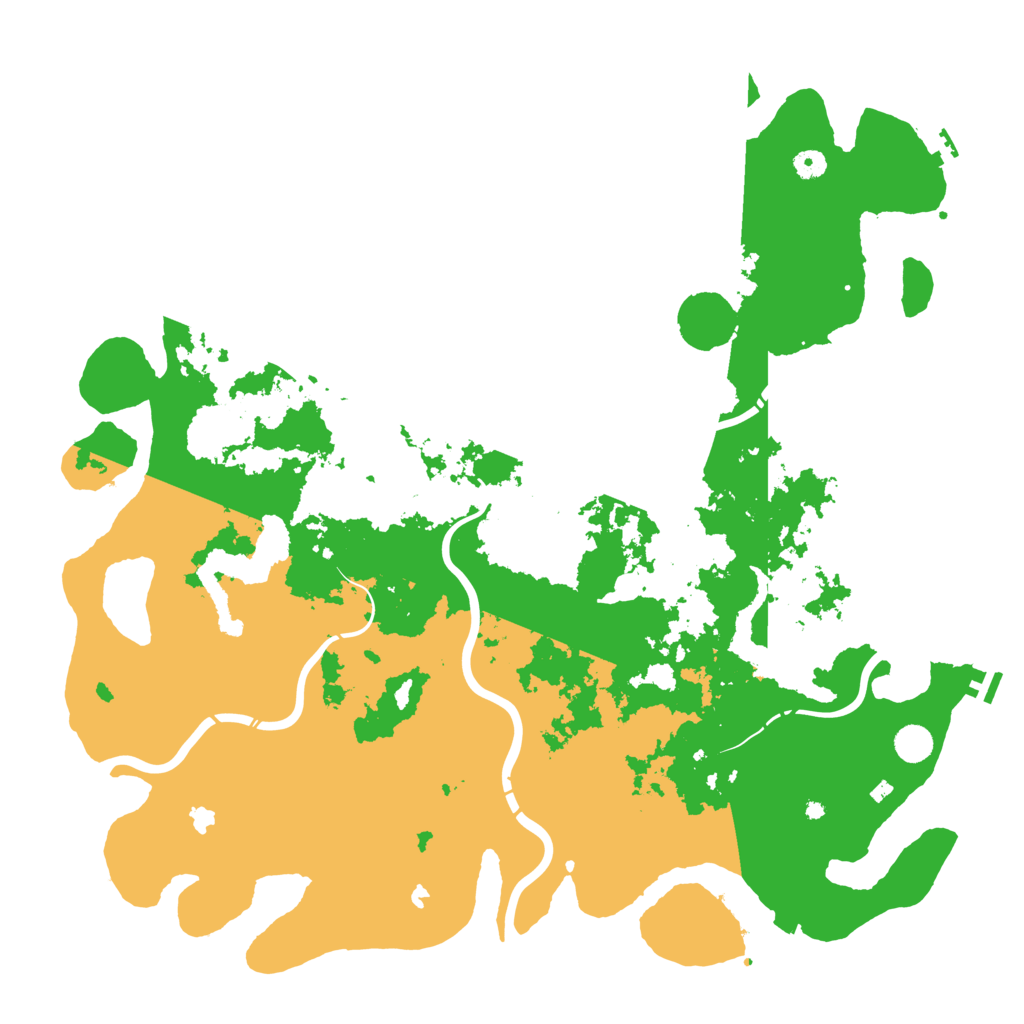 Biome Rust Map: Procedural Map, Size: 5000, Seed: 18857