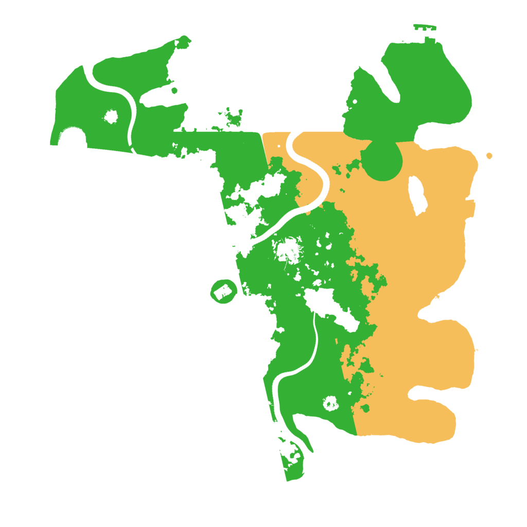 Biome Rust Map: Procedural Map, Size: 3500, Seed: 159866031