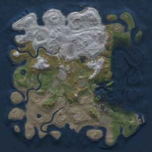 Thumbnail Rust Map: Procedural Map, Size: 4250, Seed: 43747317, 16 Monuments