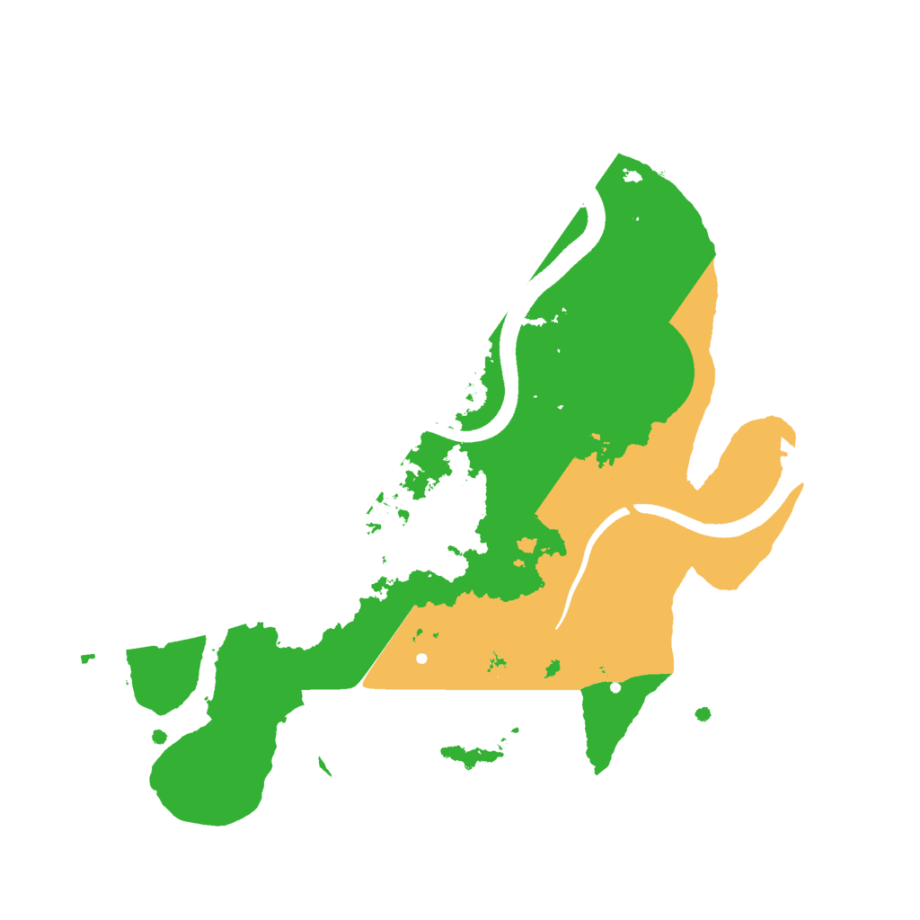Biome Rust Map: Procedural Map, Size: 2500, Seed: 9639245