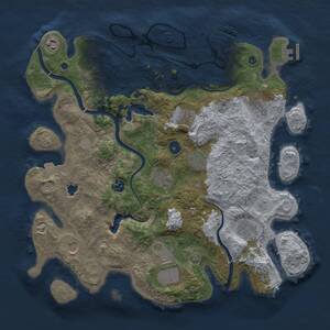 Thumbnail Rust Map: Procedural Map, Size: 4000, Seed: 517904, 16 Monuments