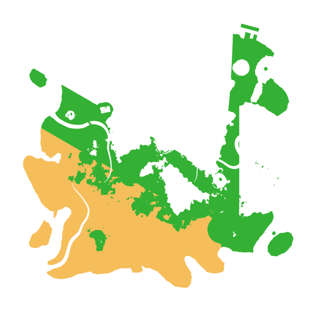Biome Rust Map: Procedural Map, Size: 3500, Seed: 79937845