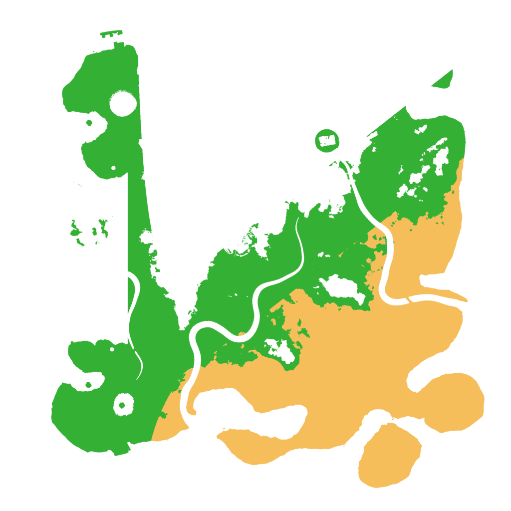 Biome Rust Map: Procedural Map, Size: 3500, Seed: 728499132