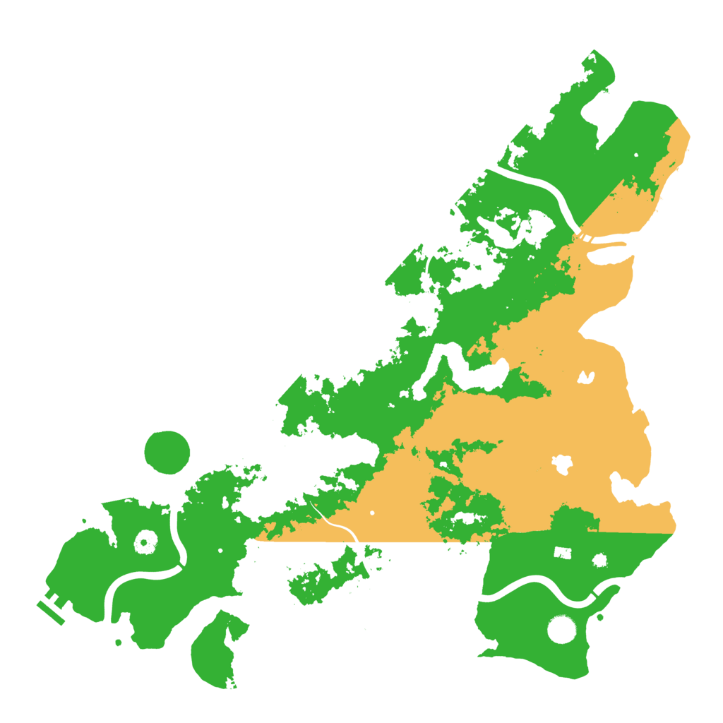 Biome Rust Map: Procedural Map, Size: 4500, Seed: 73314