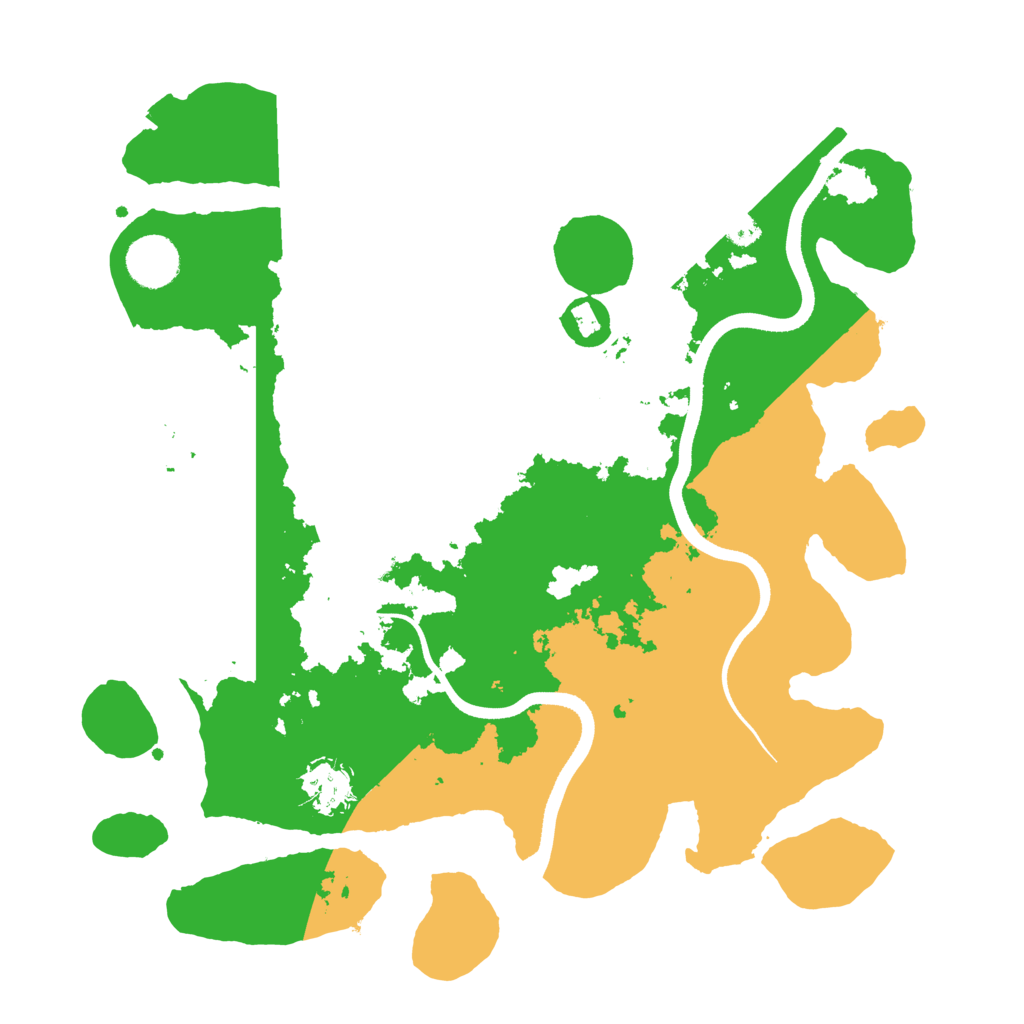 Biome Rust Map: Procedural Map, Size: 3500, Seed: 889520124