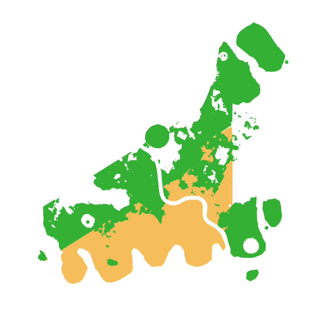 Biome Rust Map: Procedural Map, Size: 3500, Seed: 460253