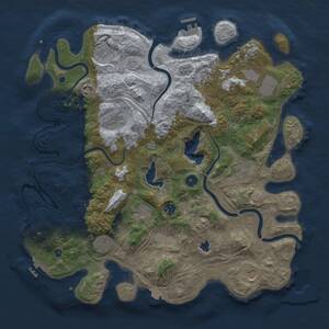 Thumbnail Rust Map: Procedural Map, Size: 4250, Seed: 623257862, 17 Monuments