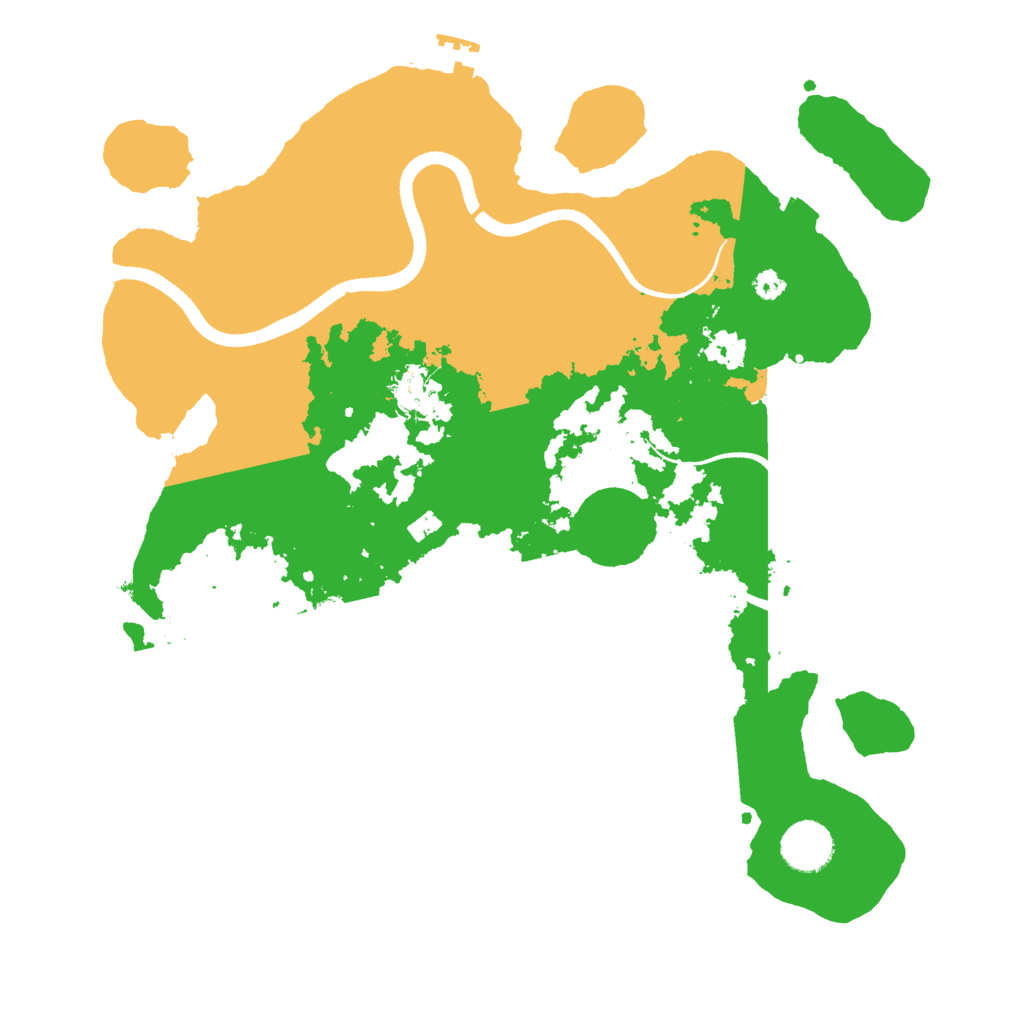 Biome Rust Map: Procedural Map, Size: 3500, Seed: 1651878458