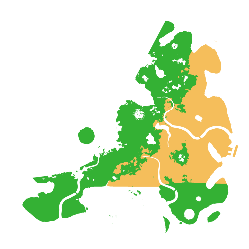 Biome Rust Map: Procedural Map, Size: 4200, Seed: 552874