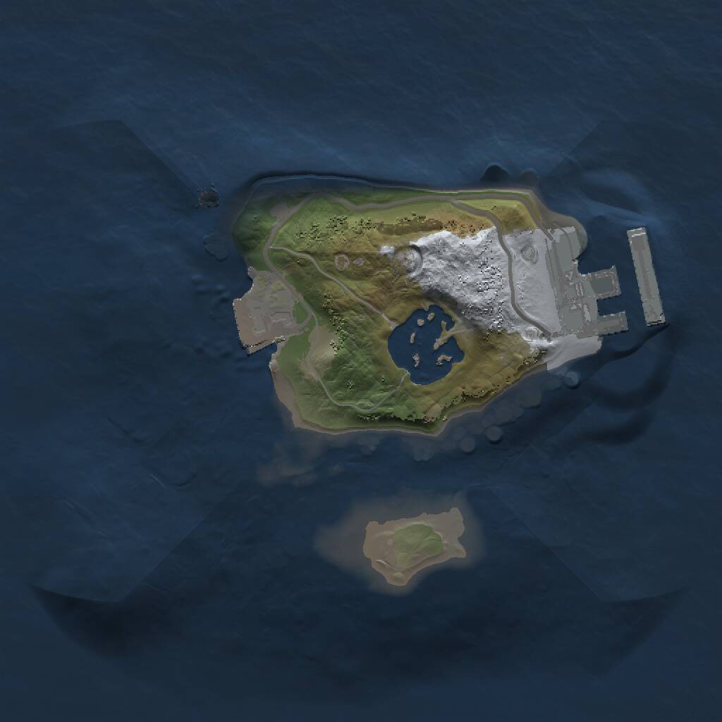 Rust Map: Procedural Map, Size: 1500, Seed: 81183478, 3 Monuments