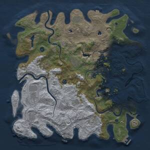 Thumbnail Rust Map: Procedural Map, Size: 4750, Seed: 19062026, 16 Monuments