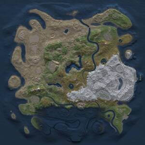 Thumbnail Rust Map: Procedural Map, Size: 4000, Seed: 974214114, 15 Monuments
