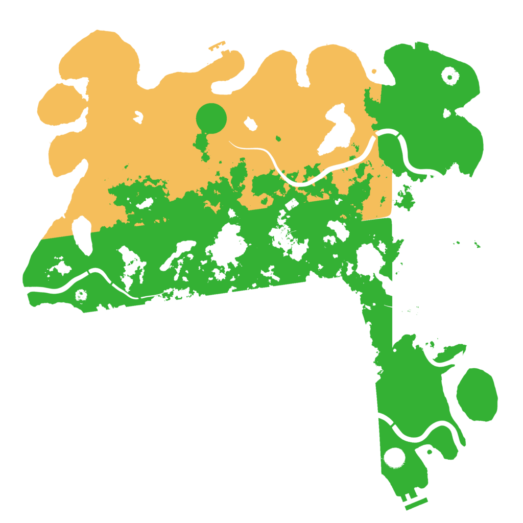 Biome Rust Map: Procedural Map, Size: 4500, Seed: 1988227486