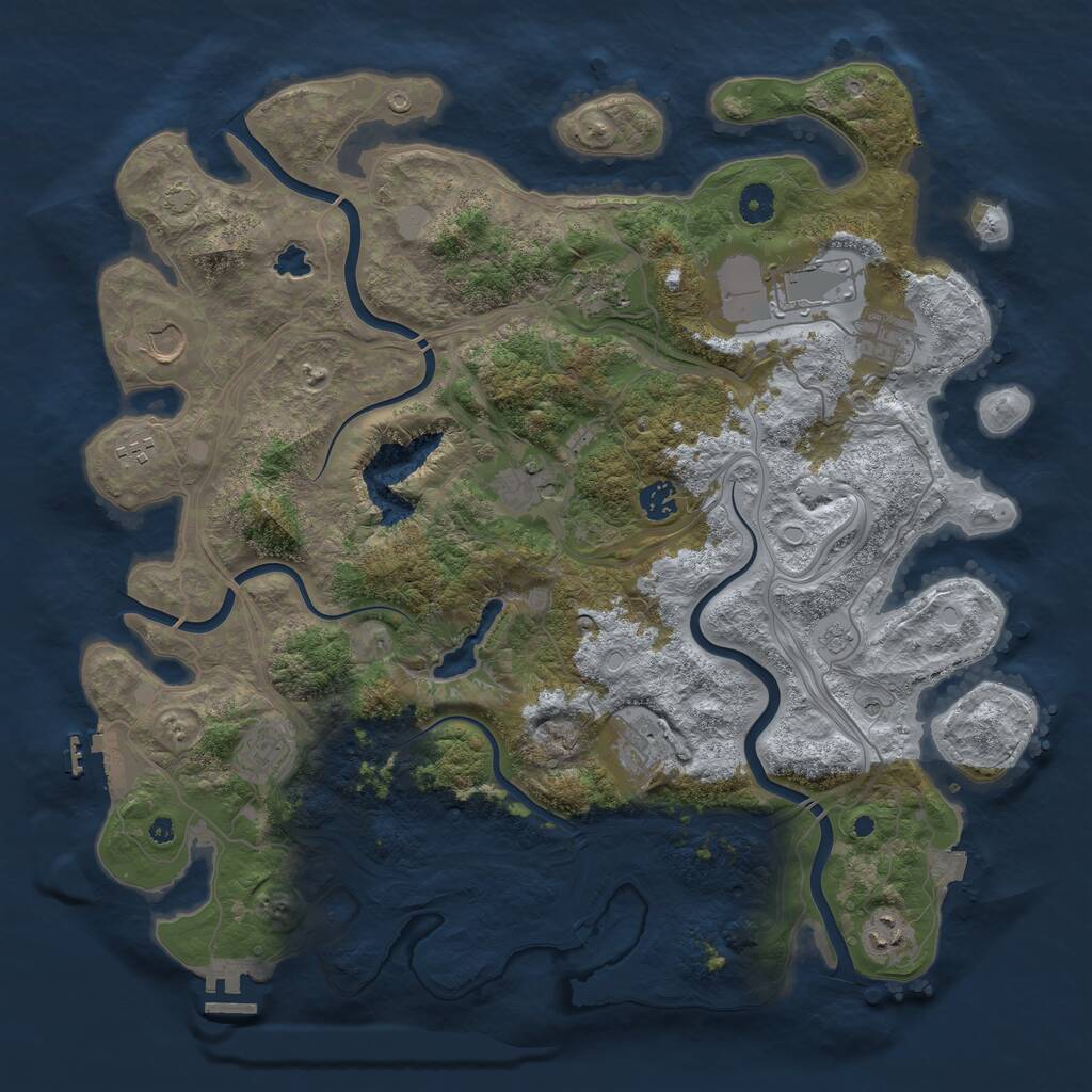 Rust Map: Procedural Map, Size: 4250, Seed: 1648845635, 16 Monuments