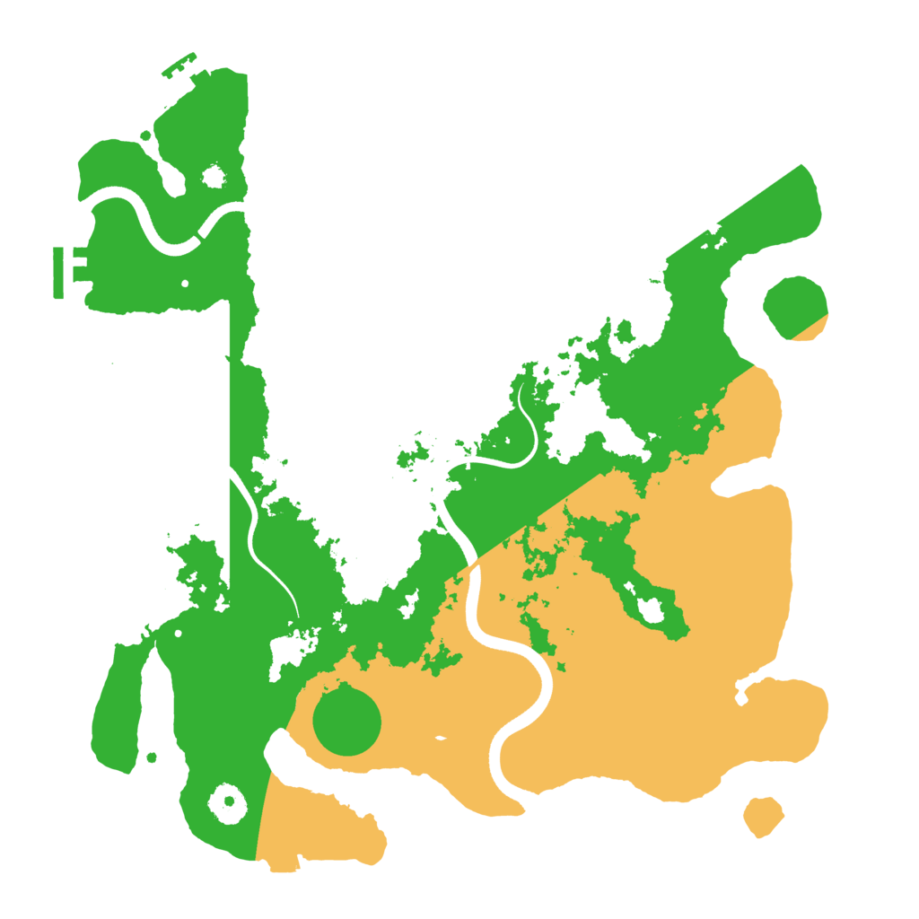 Biome Rust Map: Procedural Map, Size: 3600, Seed: 108082