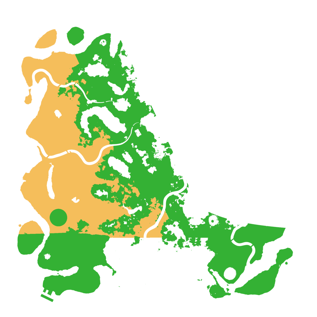 Biome Rust Map: Procedural Map, Size: 4800, Seed: 490385545