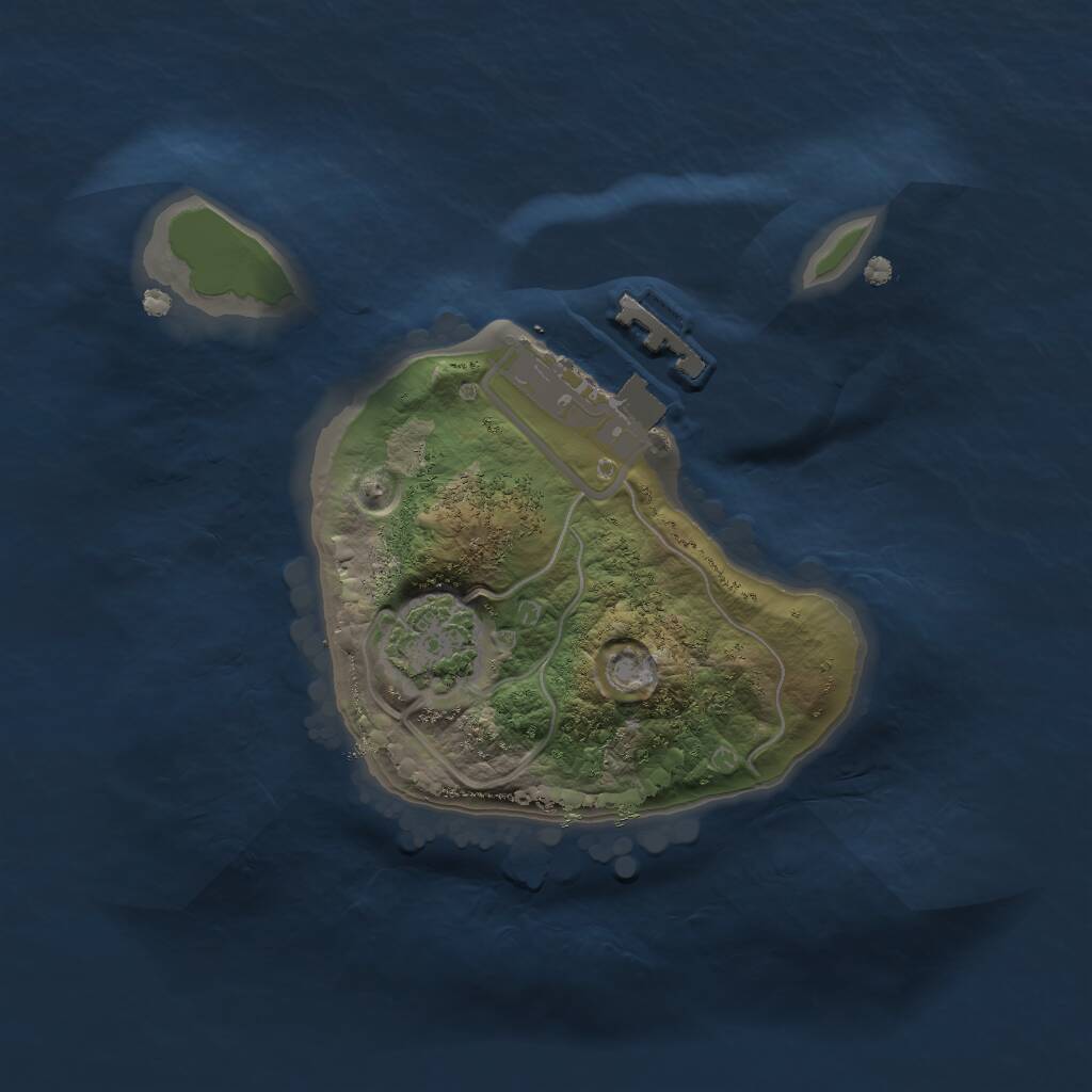 Rust Map: Procedural Map, Size: 1550, Seed: 1337, 3 Monuments