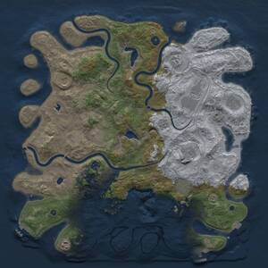 Thumbnail Rust Map: Procedural Map, Size: 4500, Seed: 626509022, 16 Monuments