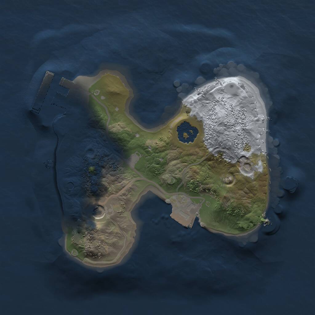 Rust Map: Procedural Map, Size: 1500, Seed: 671466612, 3 Monuments