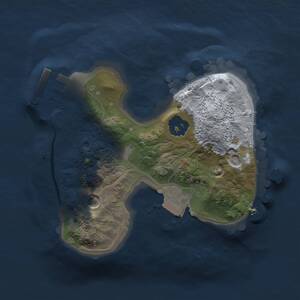 Thumbnail Rust Map: Procedural Map, Size: 1500, Seed: 671466612, 3 Monuments