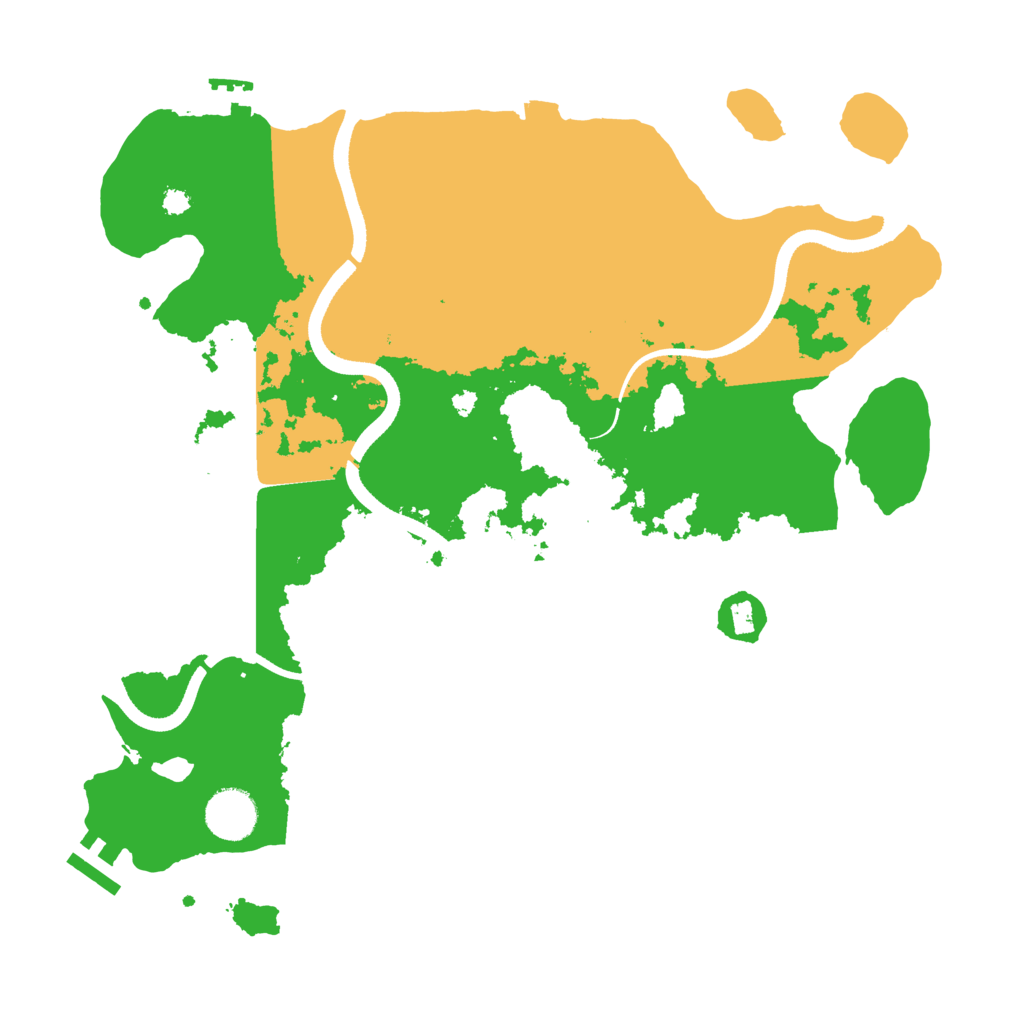 Biome Rust Map: Procedural Map, Size: 3500, Seed: 606177387