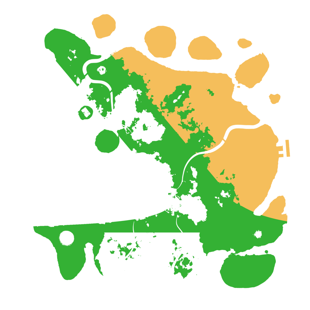 Biome Rust Map: Procedural Map, Size: 3700, Seed: 301189200
