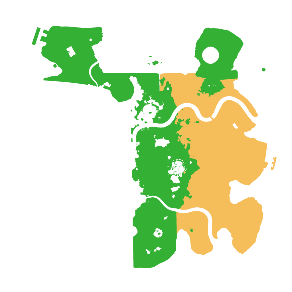 Biome Rust Map: Procedural Map, Size: 3300, Seed: 639520367